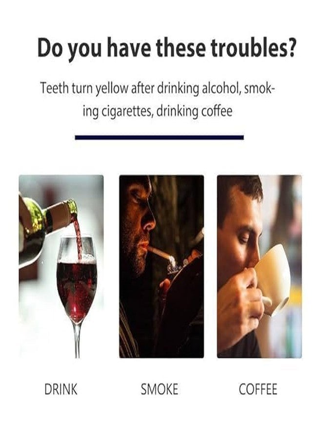 GHARKART شرائط تبييض الأسنان من غاركارت، شرائط تبييض أسنان محمولة، شرائط بيضاء تقلل من حساسية الأسنان، مبيض لإزالة بقع التدخين والقهوة، طقم تبييض أسنان فعال للاستخدام المنزلي (14 قطعة = 7 أزواج) - Image 5